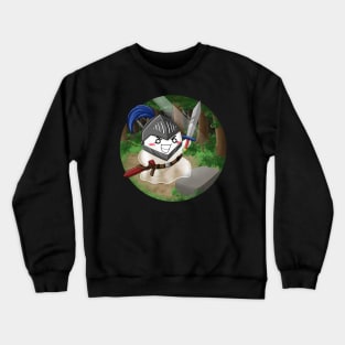 Kawaii Ghosts - The warrior get ready for the next battle Crewneck Sweatshirt